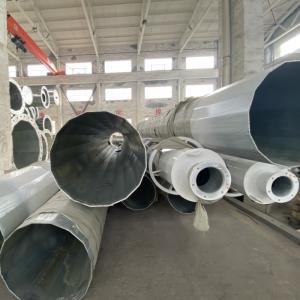 Q355B Q355 Polygonal High Mast Hot Dip Galvanized Telecommunication Steel High