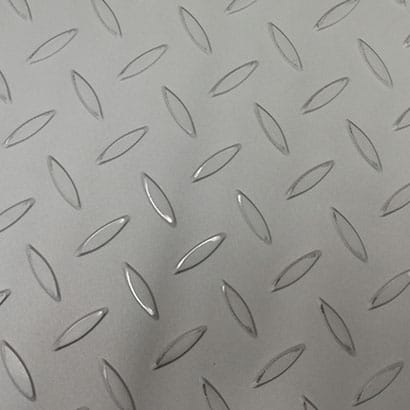 Plaque gaufrée en acier inoxydable à carreaux industriels SUS304 18-8 Résistance à la chaleur