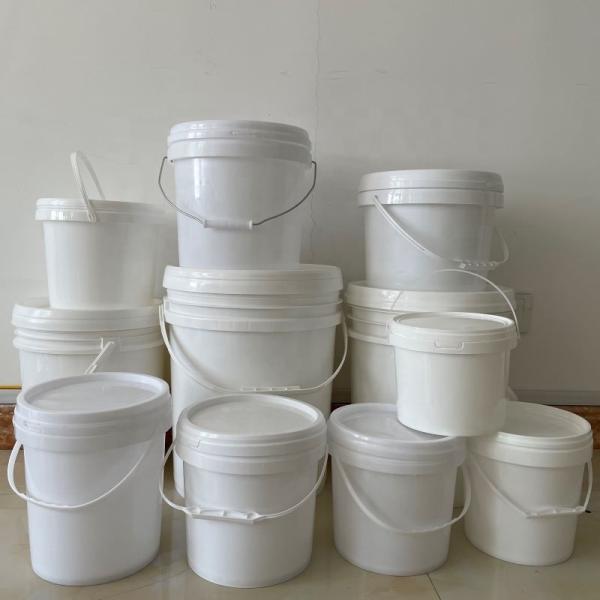 1.0 to 2.5 MM Thickness Clear Plastic Bucket for Custom LOGO Food Storage Needs