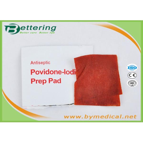 Antiphlogosis Povidone Iodine Prep Pad Wipe Cleanser Swab For Skin Cleaning / Disinfecting