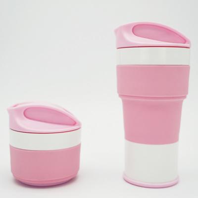 Caneca resistente ao calor de pouco peso do curso do silicone 400ML