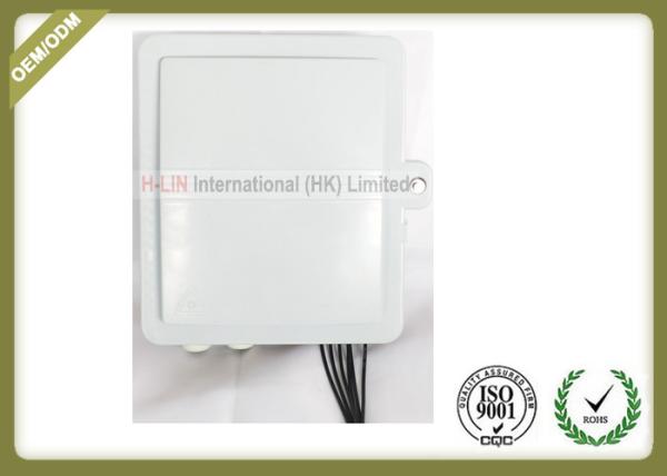 Outdoor FTTH Wall Mount Fiber Termination Box 24 Core , Optical Fiber Junction Box 