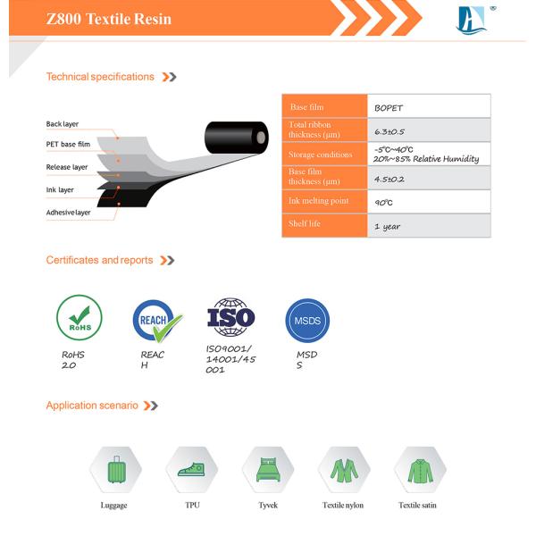 Washing Care Ribbon Satin Ribbon Printing Machine with Resin Textile Label Printer