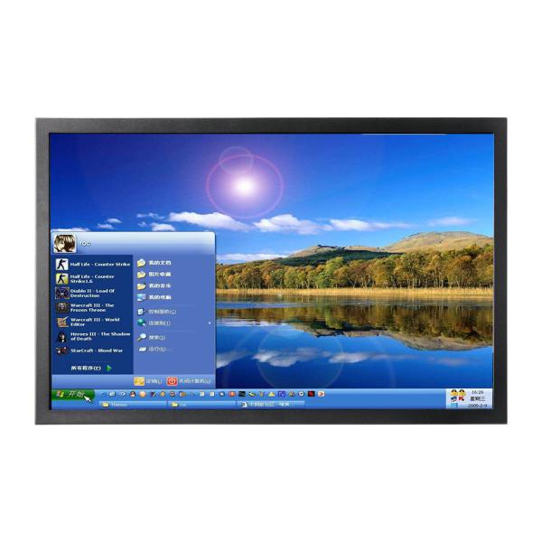 18.5inch IR 10 Point Infrared Multi Touch Monitor Screen With Speaker DC 12V
