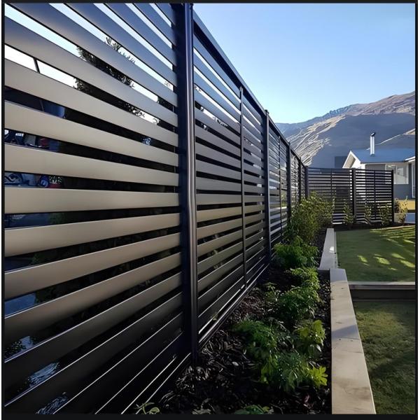 Modern Galvanized Metal Wall Fence for Indoor Outdoor Use