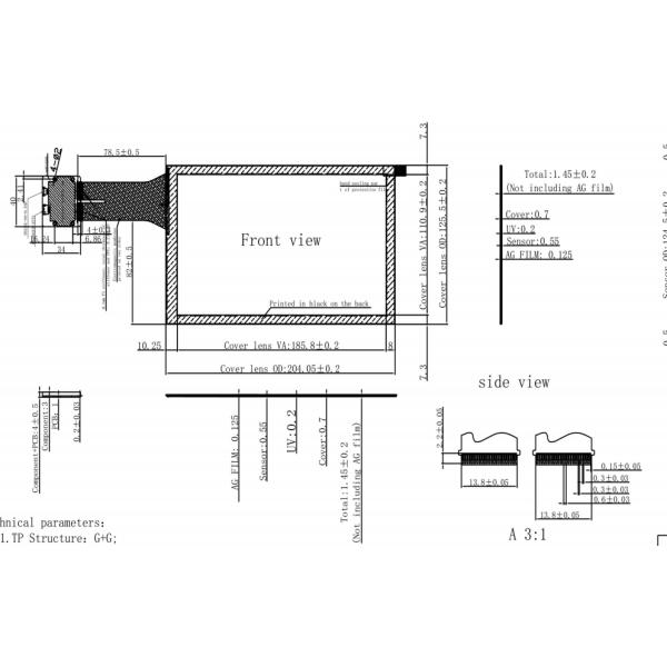 10 Points Ilitek Capacitive Multi Touch Screen For Entertainment System
