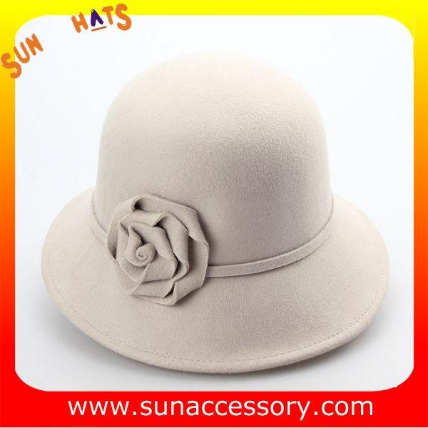 Vintage hot sale mid brim hats wholesale for ladies,100% Australia wool felt hats factory