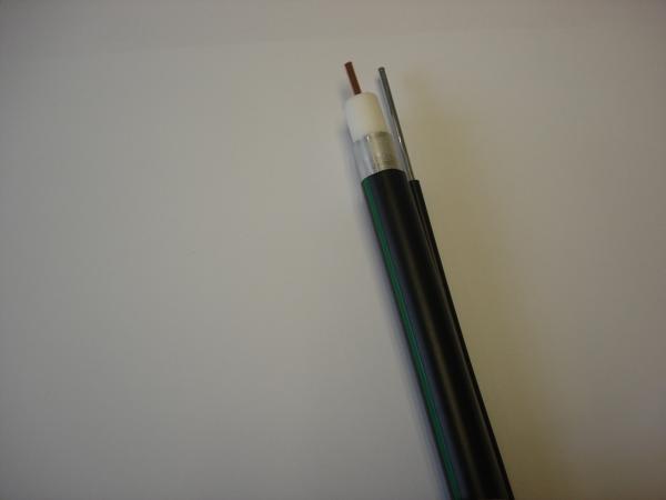 Aluminum Trunk Cable 500  With Messenger Seamless CATV Broadband Aluminum Tube Cable