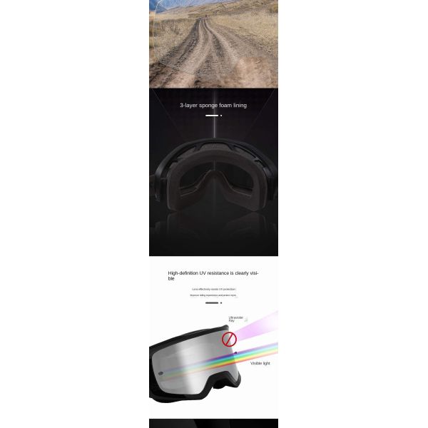 2025 New Model - Multi-color Contrasting Ski Goggles - Anti-fog and anti-glare all-scenario snowfield eye-protection equipment