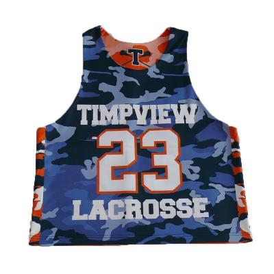 Polyester Youth Reversible Lacrosse Uniforms Washable Anti Shrink