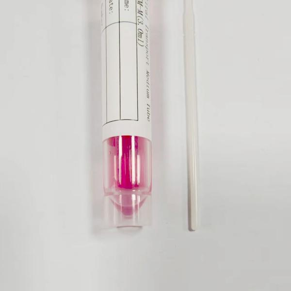 Saliva Swab Disposable Medical Consumables UTM Transport Media Plastic 150mm