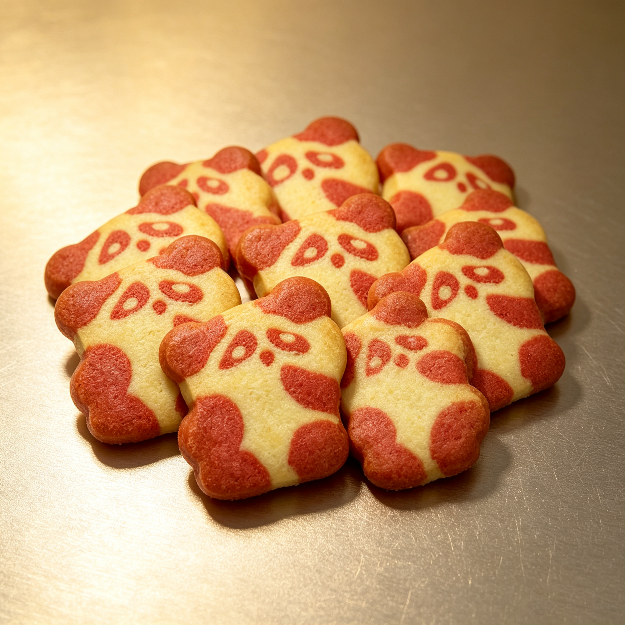 Adorable Look Panda-Shaped Cookies (Strawberry Flavor) Tasty Holiday Festival Gift