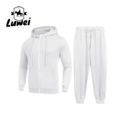 Fashion Jogger Pullover Custom Made Oversized Plain Zip Bluza Moletons Mens Sweatsuits 2 Piece Hoodie Tracksuit Sets