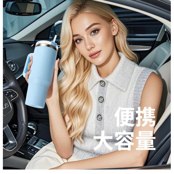 Taza de coche 40 oz mango aislado 304 acero inoxidable gran capacidad de mantenimiento de frío bebedor de hielo de refrigeración taza