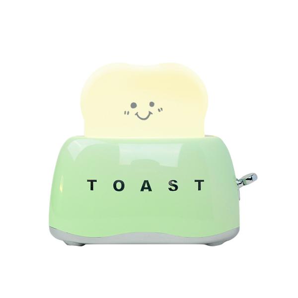 Controle remoto Toaster de presente para meninas bonitas Luz noturna LED Cartoon Novidade Lâmpada de quarto para bebê