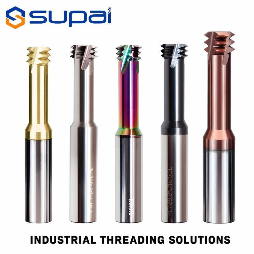 SUPAL Precision Thread End Mills for Metalworking Applications Durable Thread Cutting Tools for Industrial Machining Processes
