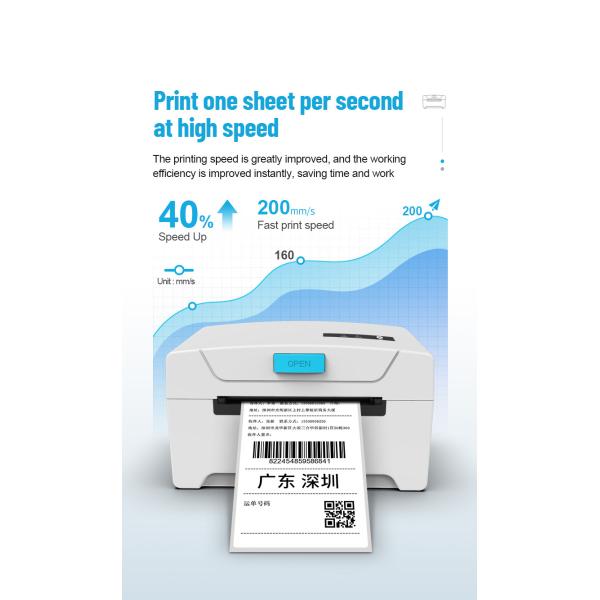 Silk Road Enterprise USB Bluetooth 3 Inch Label Printer For Barcode Printing