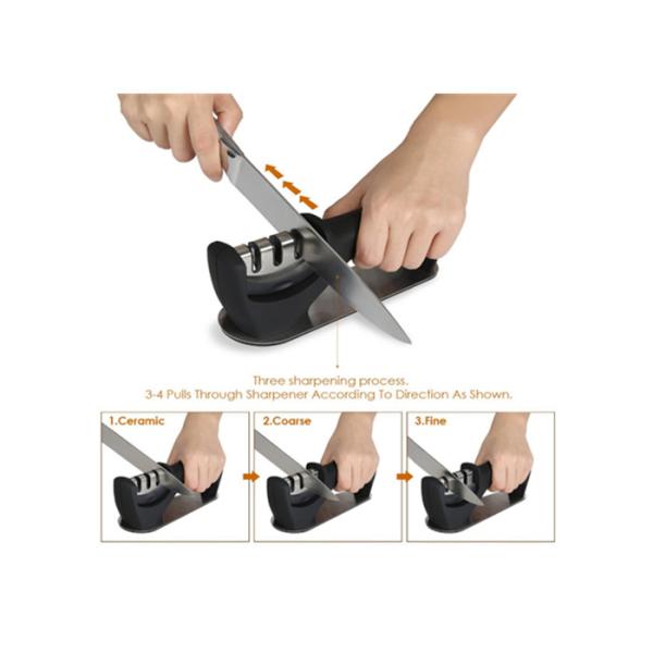 Professional Portable Ceramic Knife Sharpener Stainless Steel Kitchen Tools