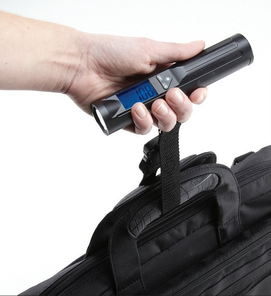 LED flashlight electronic luggage scale for 50kg*10g