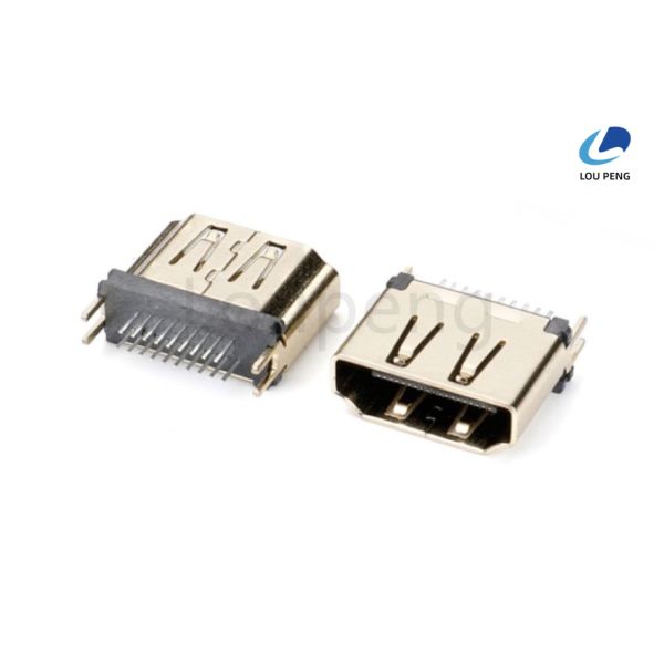 Aluminum Foil And Braided Shield HDMI Connector Offering 24K Gold Plated Contact And 10000 Maximum Insertion Cycle For And Durable