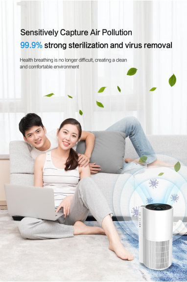 удаление формальдегида очистителя 350m3/h воздуха дома HEPA 58dB 110V