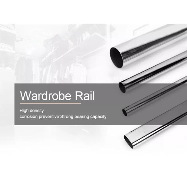 Wadrobe Tube Wardrobe Hanger Rod Light Clothes Hanging Rail Finish Matt Black Closet Rod