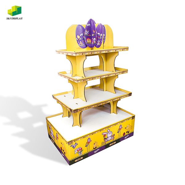 Point Of Sale Display Stands Customized Retail Floor Display Stand Grocery Store Shelf