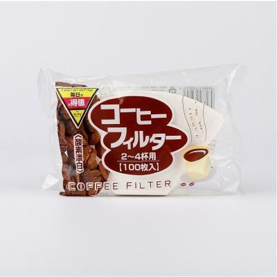 Brown  White Basket Bowl Shape Wave Coffee Filter Paper Unbleached