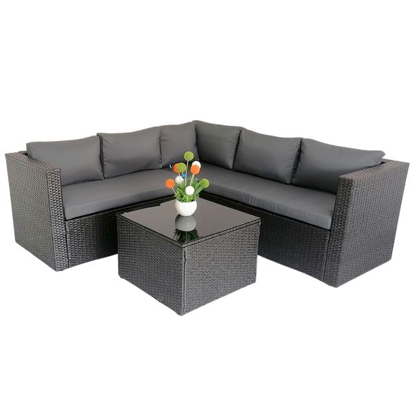 Inexpensive Outdoor Sofas Rattan Wicker Patio Garden Sofa Set Furniture