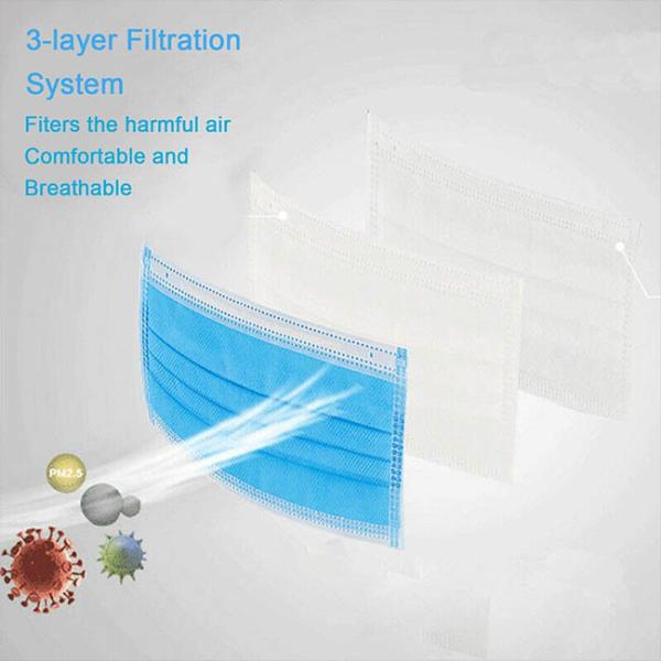 Anti Virus 3 Ply Surgical Face Mask  Skin Friendly CE FDA Certification