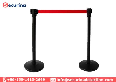 Barreira de aço inoxidável do controle de multidão com a correia de nylon retrátil de 2 medidores