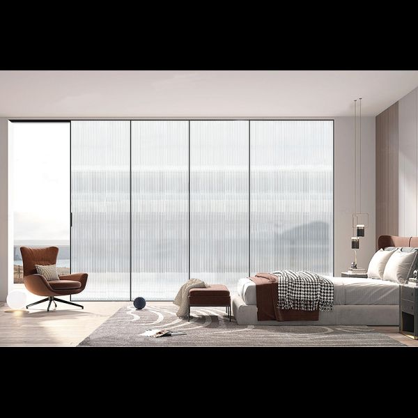 Glass Aluminum Alloy Doors Sound Insulation Aluminum Security Door