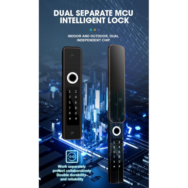 IP68 Waterproof FPC Fingerprint Smart Door Lock Bluetooth Antique