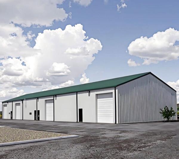 Almacén de acero galvanizado 200 kg/m2 Estructura prefabricada de carga