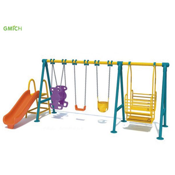 Children Plastic Swing Slide Toys Outdoor Playground Equipment Commercial City Amusement Park