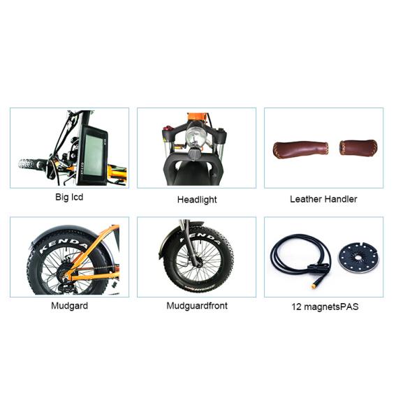 20 Inch 48v 500w Bafang Motor Folding Fat Tire Electric Bike With LCD display