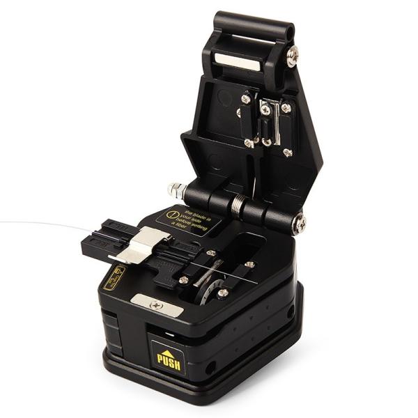 Black 6C Fiber Optic Cable Cleaver Optical Fiber Cleaver Cutter FTTH Tool