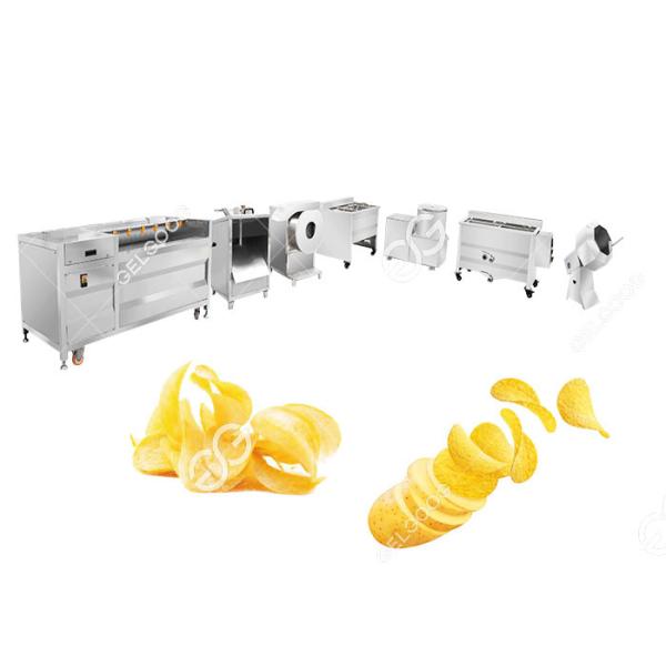 100KG / H Automatic Cassava Chips Making Machine Plant Stainless Steel