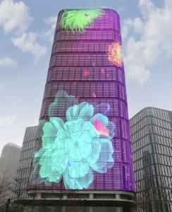 LEDスクリーン ディスプレイ フルカラー LED メッシュスクリーン 柔軟な LEDカーテン ディスプレイ