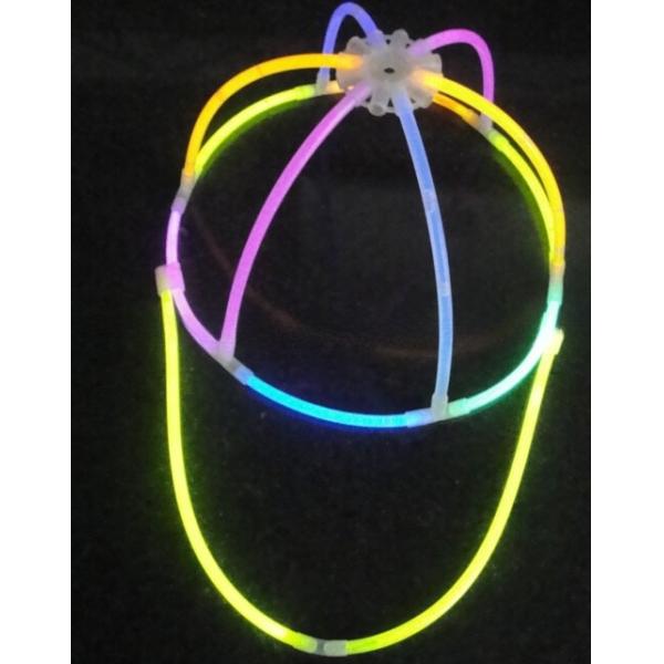 Christmas Party Decoration Multi Colored Glow Stick Cap with 6-12 Hours Glowing Time