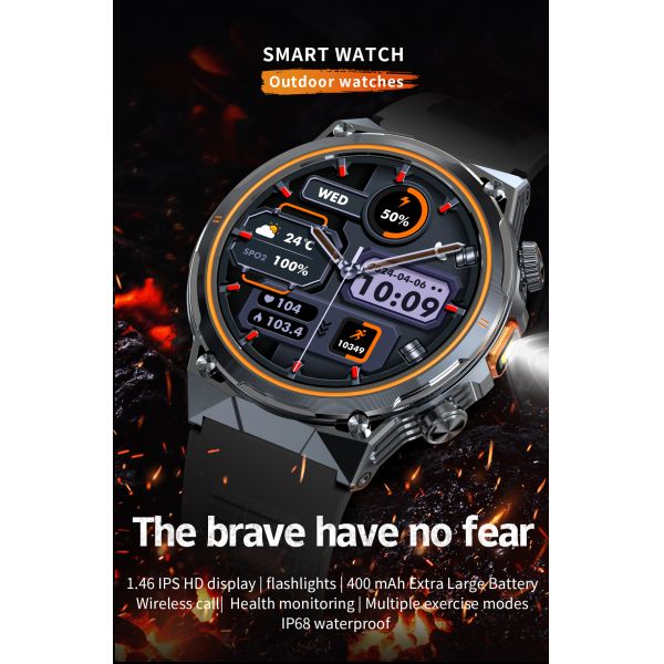 AK81 Smart Watch for Sports IP68 Waterproof 1.46