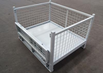 Self Locking Wire Mesh Pallet Cage Storage Boxes Rigid Stillage