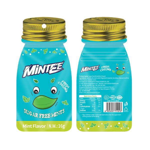 Bonbons à base de menthe sans sucre personnalisés OEM à faible teneur en calories et en glucides