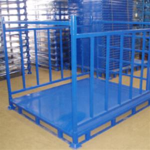 Powder Coating Warehouse Stack Rack Demountable Stackable Stillage Cage 500KG