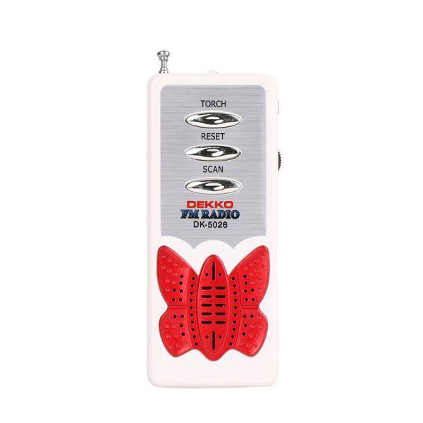 Rádio 80g 22mm Mini Outdoor Wireless AA do orador de FM do bolso do OEM a pilhas