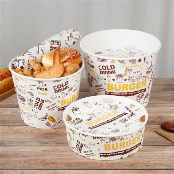 Boîte d'emballage personnalisée pour poulet et frites, emballage alimentaire jetable, boîte à sandwich et burger résistante à l'huile