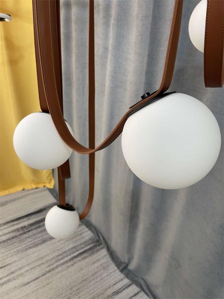 Minimalist Duplex Floor Wabi Sabi Style Designer Villa Belt Living Room Dining Room linear pendant lighting(WH-AP-560）