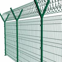 Matériau métallique en extérieur 3D courbe courbée filet de fil d'acier soudé facilement assemblé