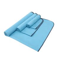 Le microfiber solide folâtre le matériel en gros de suède de logo fait sur commande de serviette avec le sac de maille