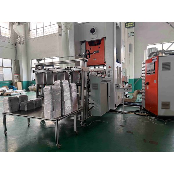 LK-T80 8389 No Peculiar Smell Aluminium Silver Foil Container Food Forming Machine
